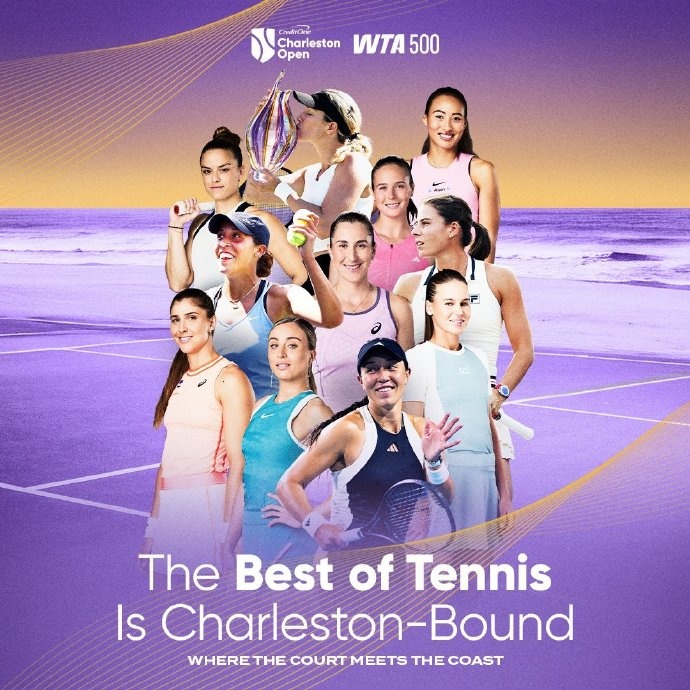 WTA500查尔斯顿签表:郑钦文3号种子出战,首战可能对阵萨卡里